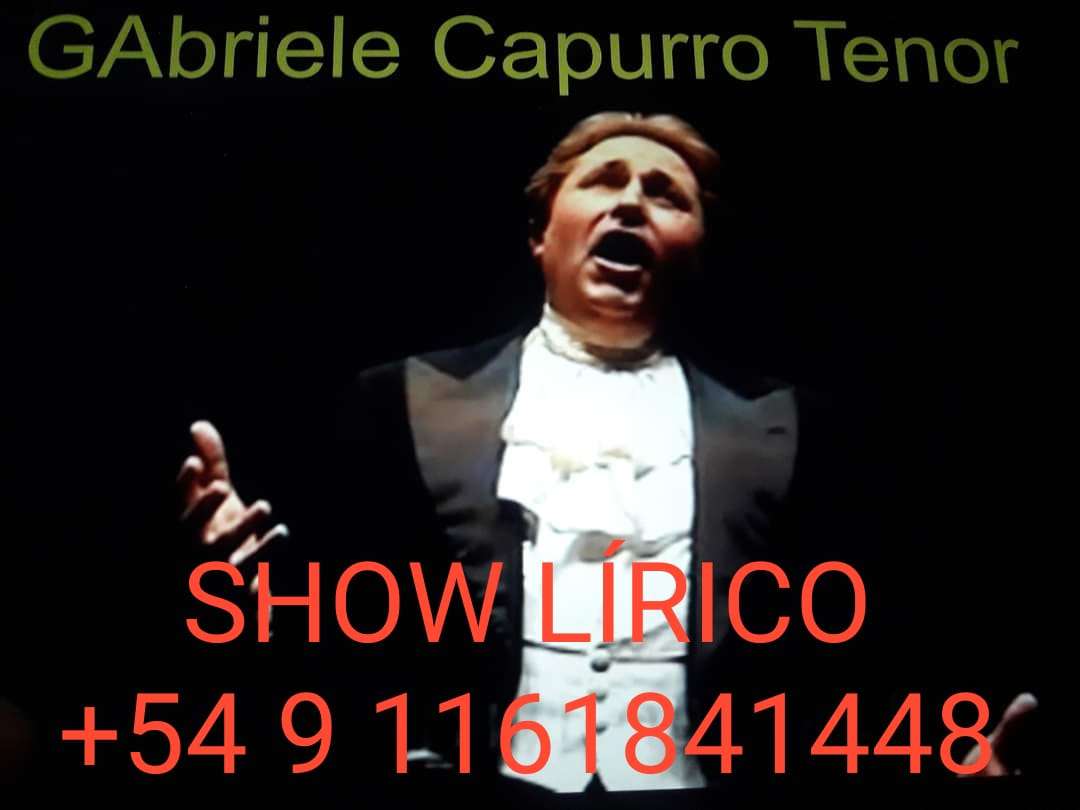 Cantante lirico tenor Gabriele Capurro
